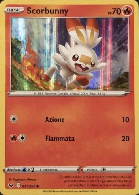 Sword & Shield Scorbunny #31/202 Galar Collection Holo